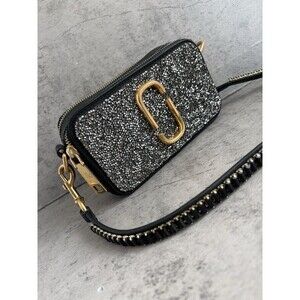 Authentic MARC JACOBS Rhinestone Snapshot Double Take Camera Crossbody Bag EUC